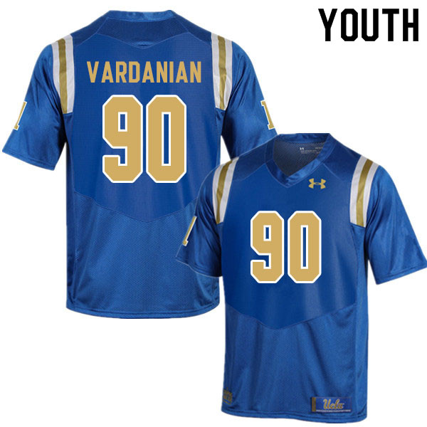 Youth #90 David Vardanian UCLA Bruins College Football Jerseys Sale-Blue